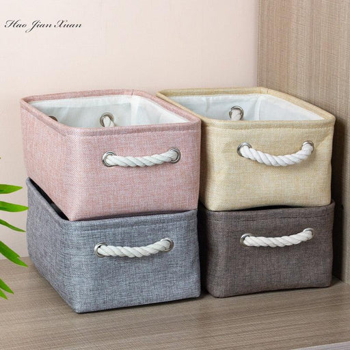 Cationic Fabric Storage Bins with Foldable Design