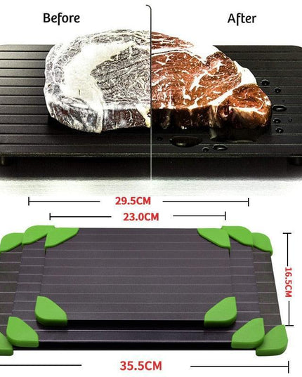 Ultimate Quick Thaw Aluminum Defrosting Tray - Fast and Efficient Meal Preparation Solution