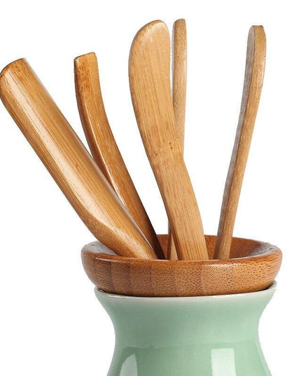 Elegant Bamboo & Ceramic Tea Ceremony Collection