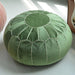 Velvet Moroccan Pouf Ottoman - Embroidered Candy Colors for Chic Comfort
