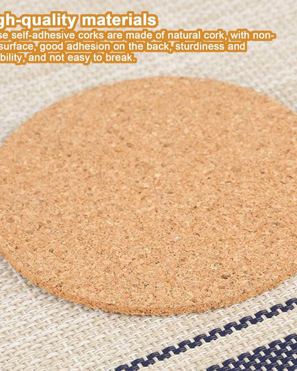 Customizable 60-Piece Cork Coaster Set: Stylish Protection for Your Tabletops