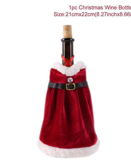 Holiday Cheer Wine Bottle Dress: Celebrate in Festive Elegance