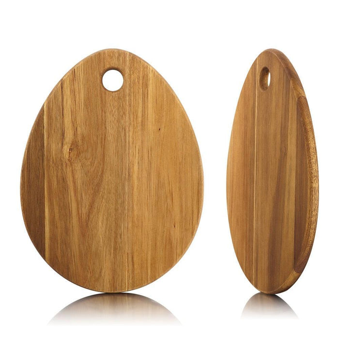 Acacia Wood Teardrop Cutting Board - Chic Kitchen Essential