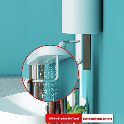 Sleek Space-Saving Wall Storage Rack for Bathroom Essentials