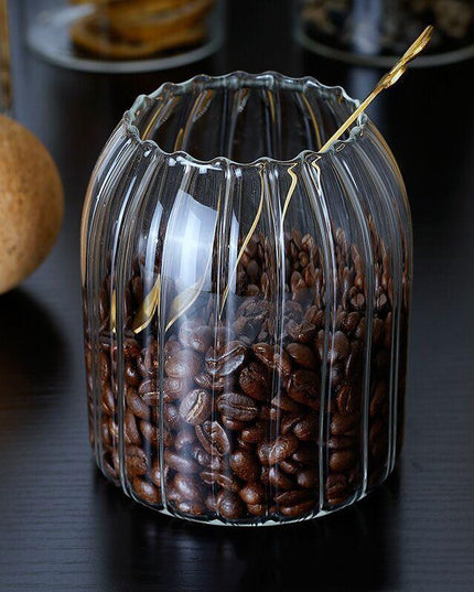 Modern Chic Glass Jar Set with Trendy Cork Tops for Effortless Kitchen Organization