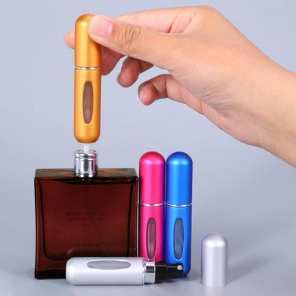 5ml Luxury Travel Perfume Atomizer: Stylish Aluminum Fragrance Sprayer for Sophisticated Journeys