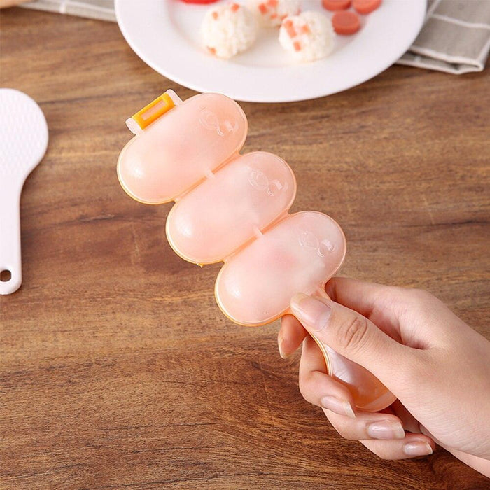 Sushi Lover's DIY Rice Ball Making Kit with Spoon and Mold