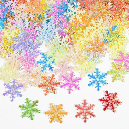 Magical Winter Snowflake Confetti Collection - 270 Mini Pieces for Festive Holiday Decor