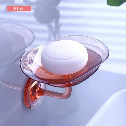 Soap Dish with Self-Draining System and Sponge Storage - Mountable Holder for Soap