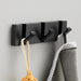 Innovative Black Gold Folding Towel Hanger with Dual Installation Choices