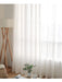 Elegant White Cross Texture Curtain Gauze for Chic Interior Decor