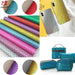 Enchanted Holographic Mermaid Scale PU Faux Leather for Creative DIY Crafts