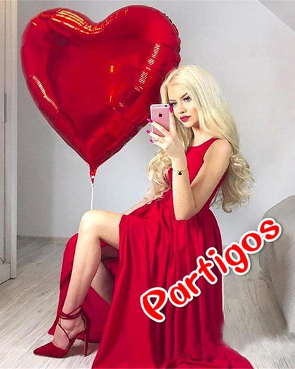 Love-Inspired Red Heart Foil Balloon Collection for Memorable Celebrations