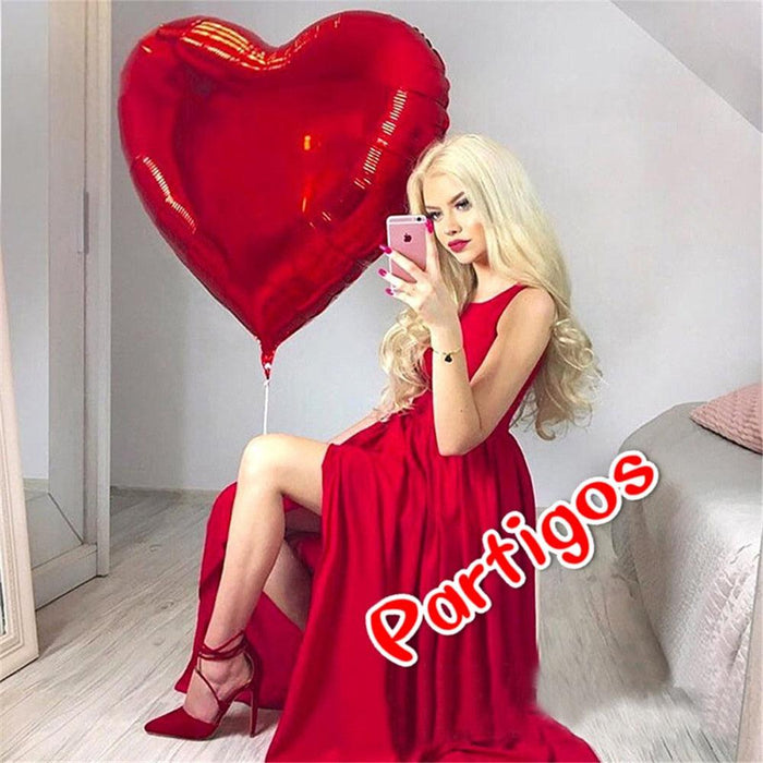 Love-Inspired Red Heart Foil Balloon Collection for Memorable Celebrations