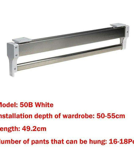 Adjustable Telescopic Valet Rod for Optimal Closet Space Management