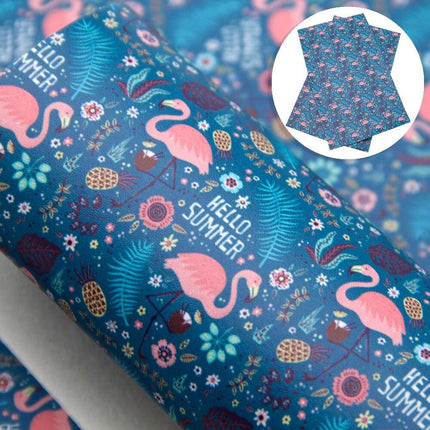 Dinosaur Dreams Faux Leather Fabric for Creative Projects