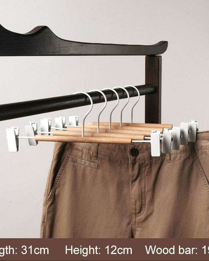 Chic Wooden Hanger Set with Wide Shoulders for Stylish Closet Storage