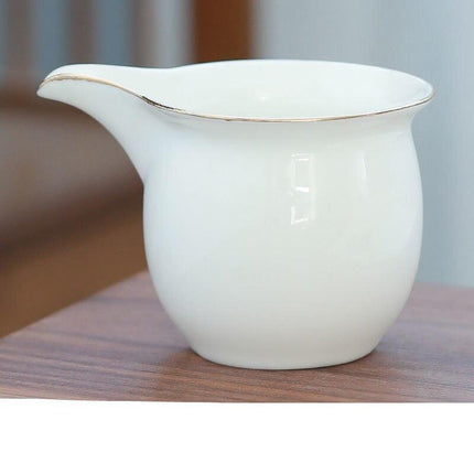 Experience the Elegance of Handcrafted Mutton Fat Jade Tea Cup - A Luxurious Addition to Your Tea Ritual