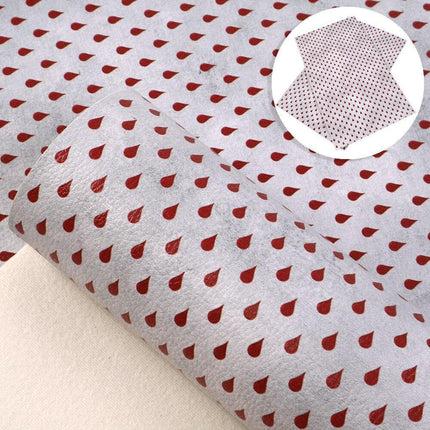 Chic Polka Dot Faux Leather Crafting Fabric