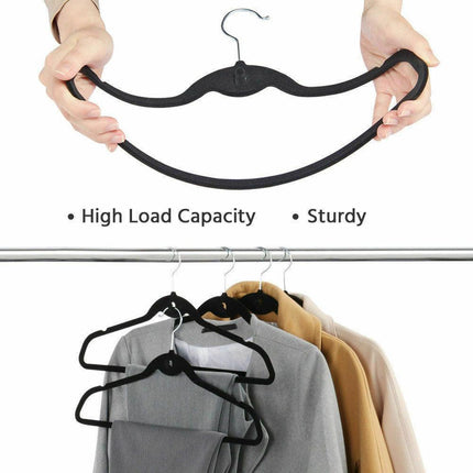 Transform Your Closet with 50 Premium Non-Slip Velvet Hangers