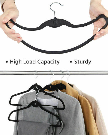 Transform Your Closet with 50 Premium Non-Slip Velvet Hangers