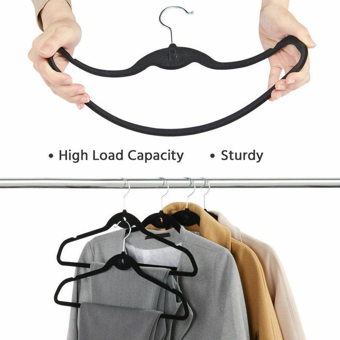 Revamp Your Wardrobe with 50 Non-Slip Velvet Hangers