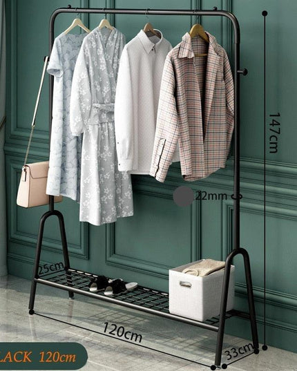 Versatile Steel Coat Rack with Balcony Drying Capability