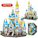 Enchanted 3D Princess Castle Building Set with Mini Architecture, Amusement Park Figures, and Bricks - Fun Toy for Kids