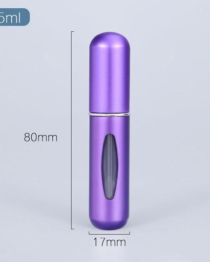 5ml Luxury Travel Perfume Atomizer: Stylish Aluminum Fragrance Sprayer for Sophisticated Journeys