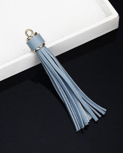 Vibrant 5-Piece Faux Leather Tassel Fringe Set for Creative Jewelry and Craft Projects