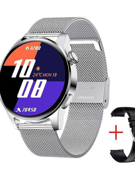 Sleek Waterproof Smartwatch with Touchscreen and Advanced Health Tracking Features