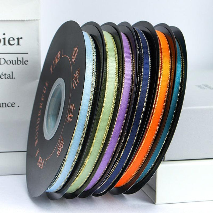 Sparkling Glitter Ribbon Set - Premium 50Yards Shiny Satin Ribbon for Crafts