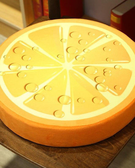 Fruity Fun Plush Cushion Set - Watermelon, Kiwi, Lemon Decorative Trio