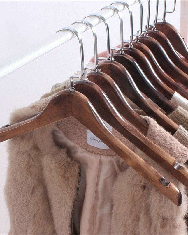 Luxury Wooden Hangers for a Chic and Organized Closet