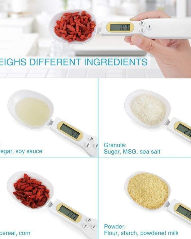 Digital Precision Measuring Spoon - Compact Kitchen Scale Set