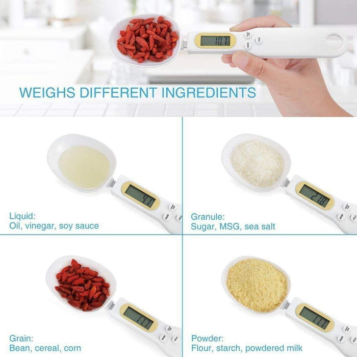 LCD Digital Kitchen Scale with Electronic Food Weight Measuring Spoon - Precision Culinary Tool