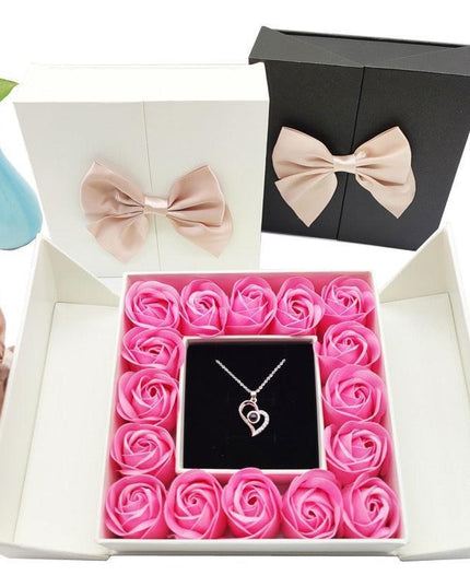 Romantic Soap Rose Gift Box - A Floral Elegance Experience
