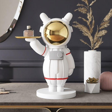 Galactic Astronaut Key Organizer: Stylish Space-Themed Decorative Tray for Home