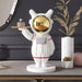 Astronaut Sculpture Decorative Key Holder Tray: Space-inspired Home Organizer