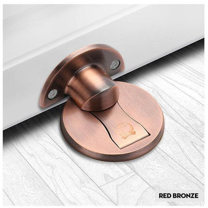Magnetic Door Stopper Set with Concealed Installation in 304 Stainless Steel