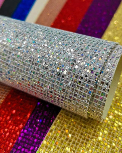 Glittering Luxe Faux Leather Crafting Sheet for Creative DIY Projects