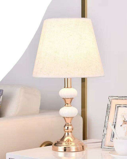 Modern Elegance Table Lamp with Soft Fabric Shade - Transform Your Living Space