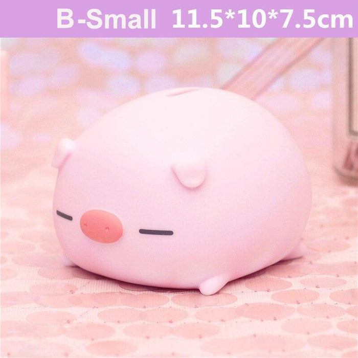 Cute Cartoon Piggy Bank - Squeaky Money Coin Box