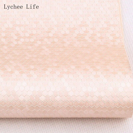 Transform Your Sewing Projects with Luxurious Honeycomb PVC Leather Fabric