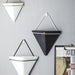 European Triangle Ceramic Wall Planter - Scandinavian Charm & Sophistication
