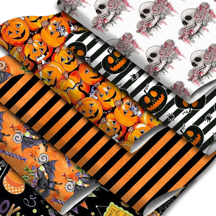 Spooky Vibes Halloween Faux Leather Crafting Sheets - 20x33cm
