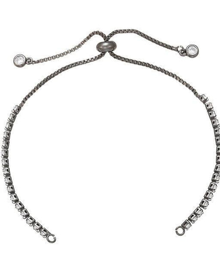 Sophisticated Customizable Brass and Rhinestone Chain for Stunning DIY Bracelet Designs