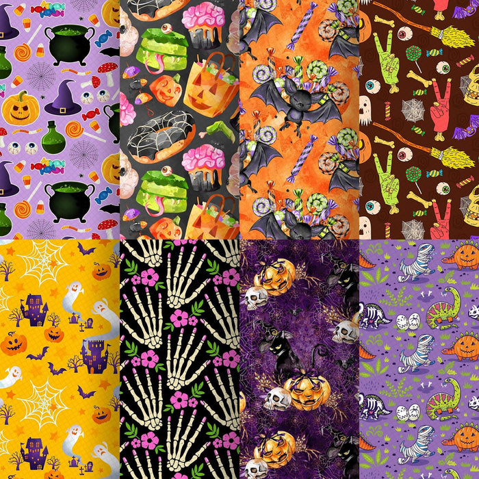 🎃 Halloween Faux Leather Sheets: Premium Printed Synthetic Leather Fabric for Creative DIY Projects - Très Elite
