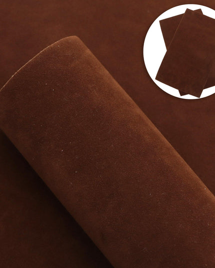 Elevate Your Crafting with Luxurious Reversible Velvet Faux Leather Material