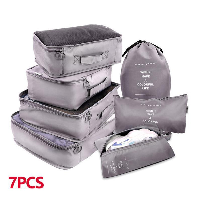 Travel Smart: Versatile 8/6/1-Piece Organizer Set for Effortless Packing
